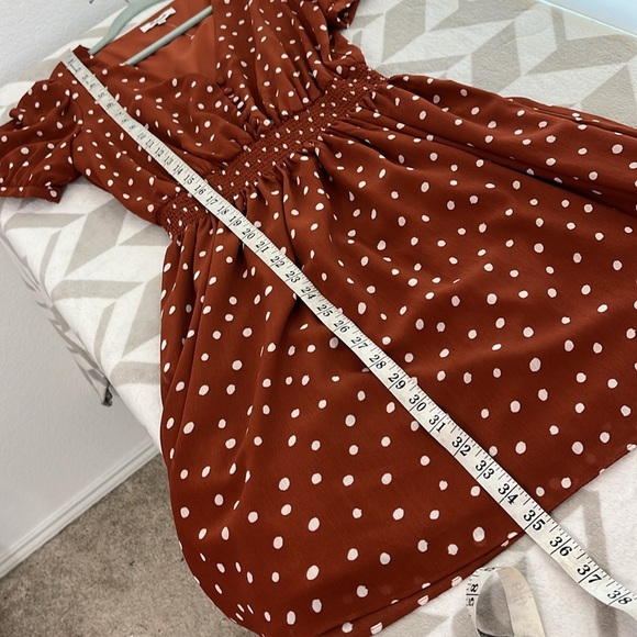 Madewell NWOT Smocked Mini Dress Polka Dot size Small style L3392 - Picture 11 of 13